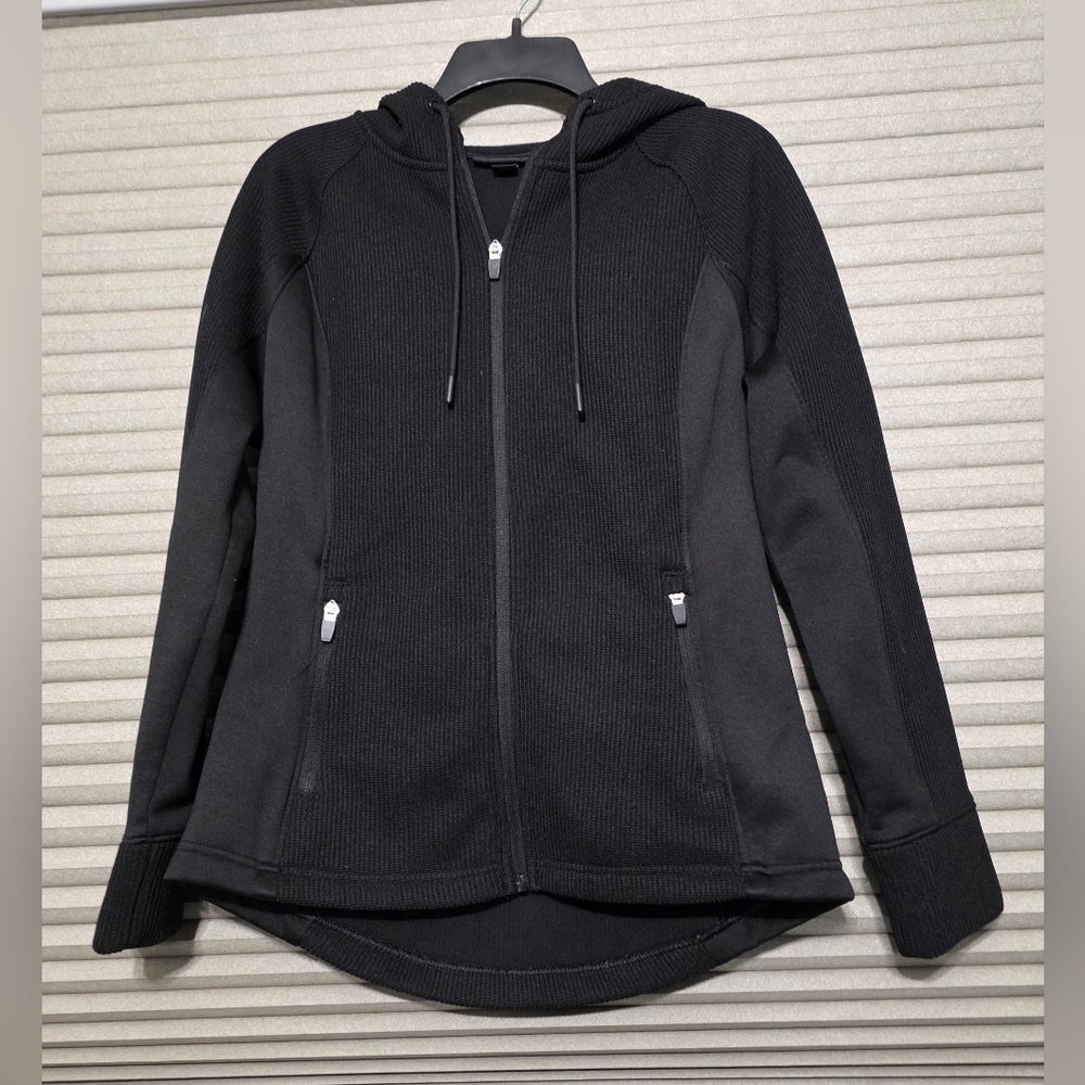 Swiss Tech Women's Black Full-Zip Hoodie
